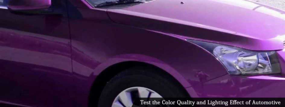 Test the Color Quality and Lighting Effect of Automotive with Portable Color Tester