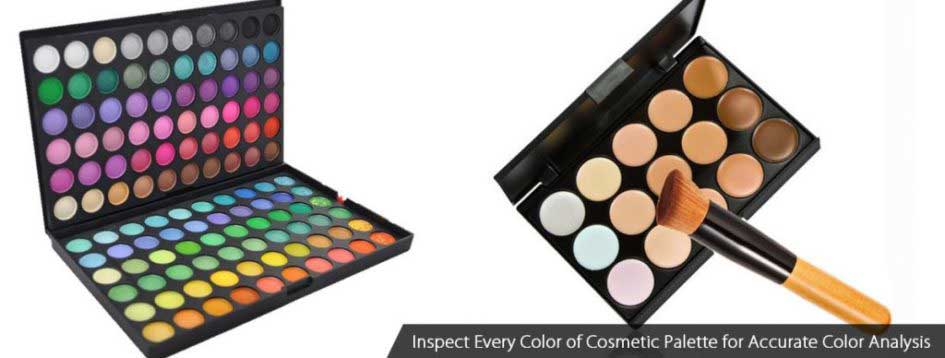 Inspect Every Color of Cosmetic Palette for Accurate Color Analysis