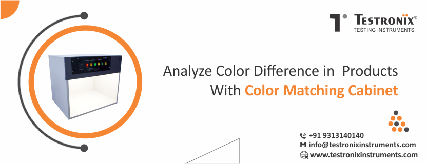 Analyze Color Difference In Products With Color Matching Cabinet