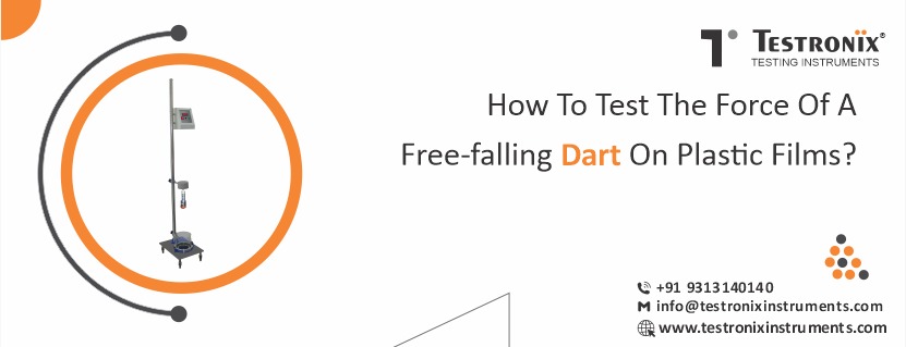 How to test the force of a free-falling dart on plastic films?