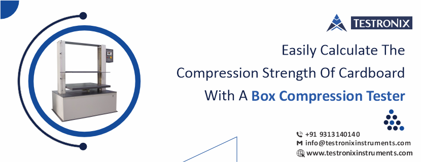 Easily calculate the compression strength of cardboard with a box compression tester