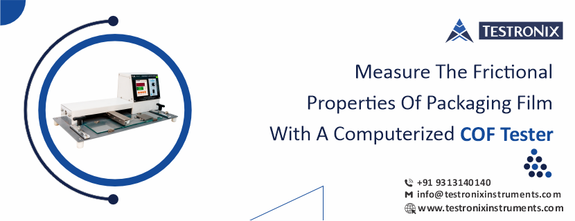 Measure the frictional properties of packaging film with a computerized COF tester