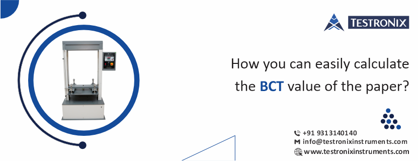 How you can easily calculate the BCT value of the paper?