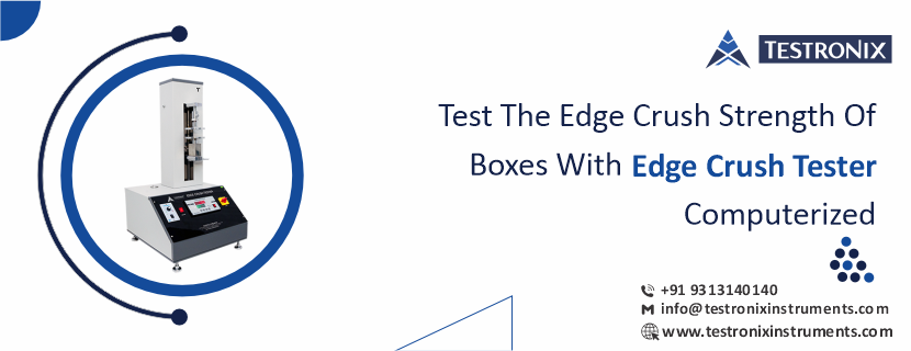Test the edge crush strength of boxes with edge crush tester computerized