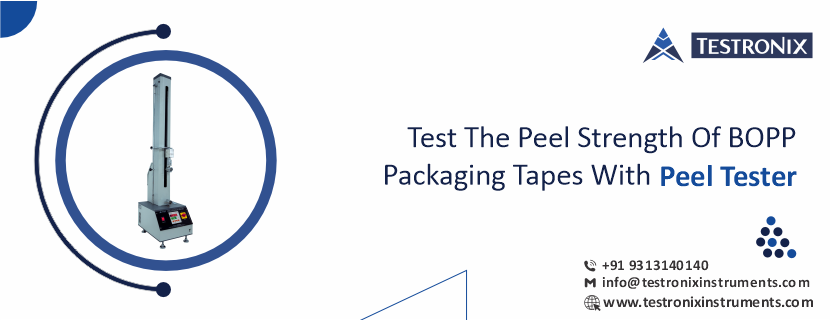 Test the peel strength of BOPP packaging tapes with peel tester