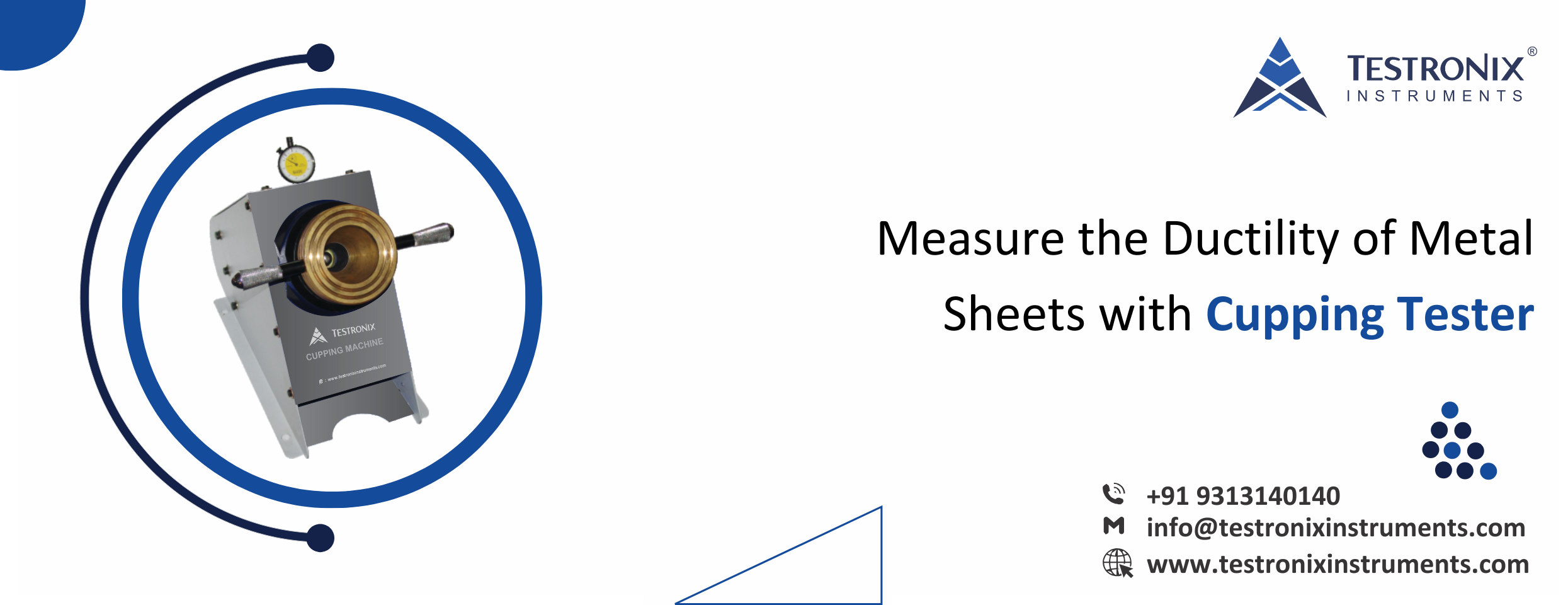 Measure the Ductility of Metal Sheets with Cupping Tester