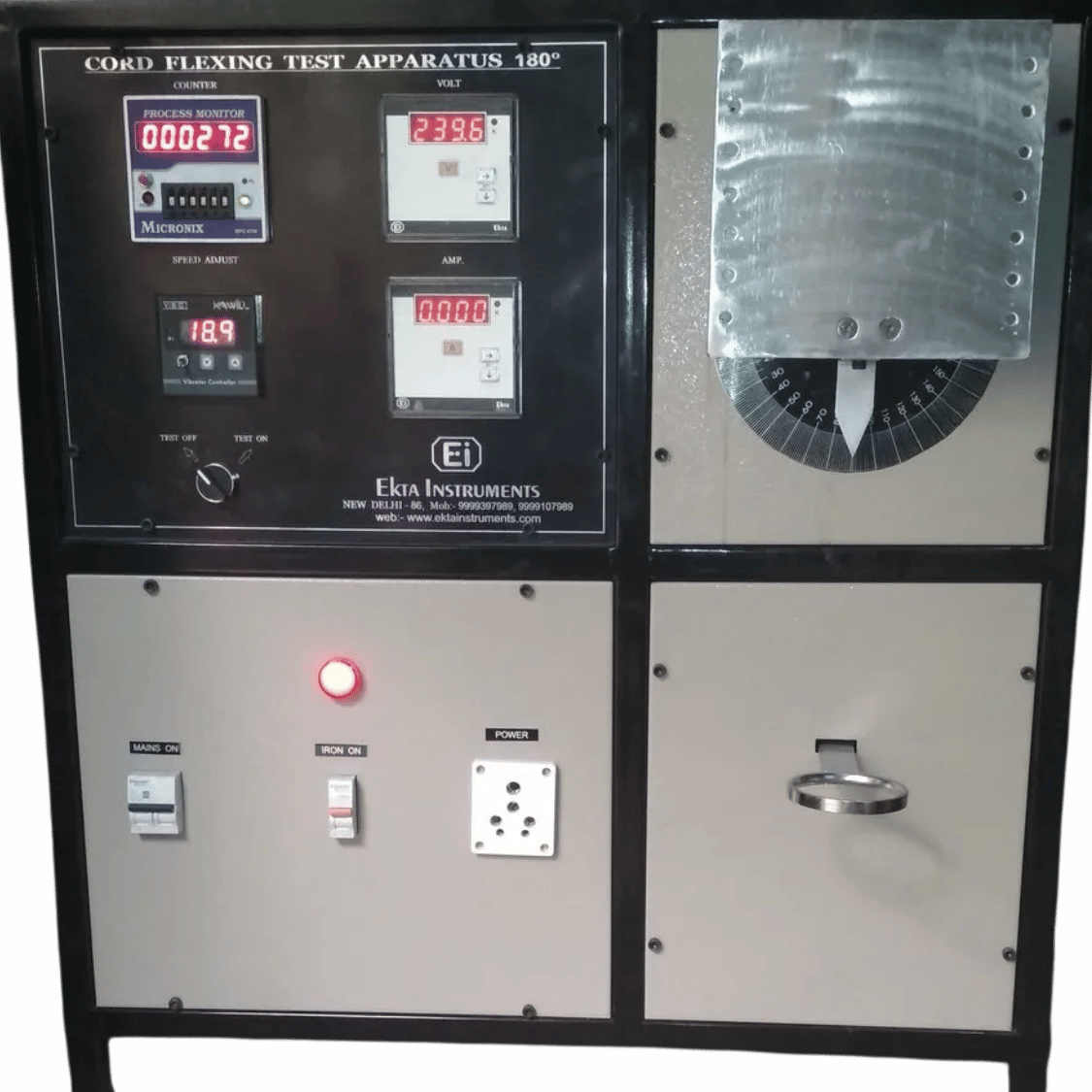 HMI-Based Cord Flexing Test Apparatus