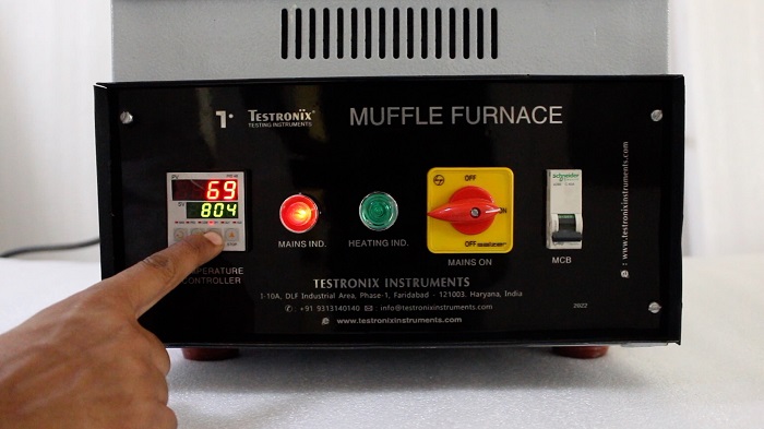 muffle furnace testing chamber
