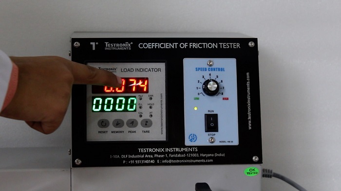 Co-Efficient of Friction Test machine